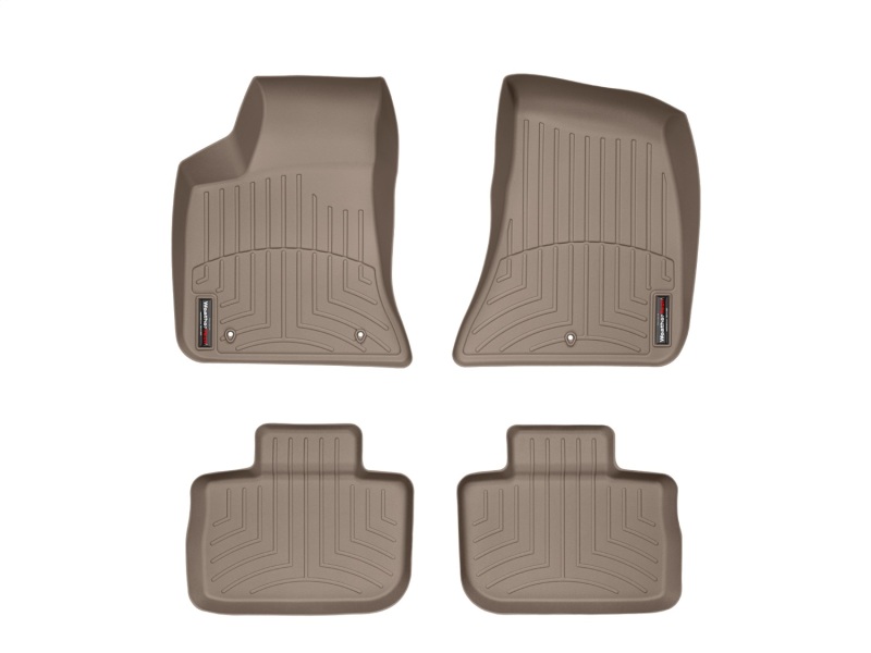 Dodge Charger FloorLiner - Front - WeatherTech - DigitalFit - Tan - `11-`27