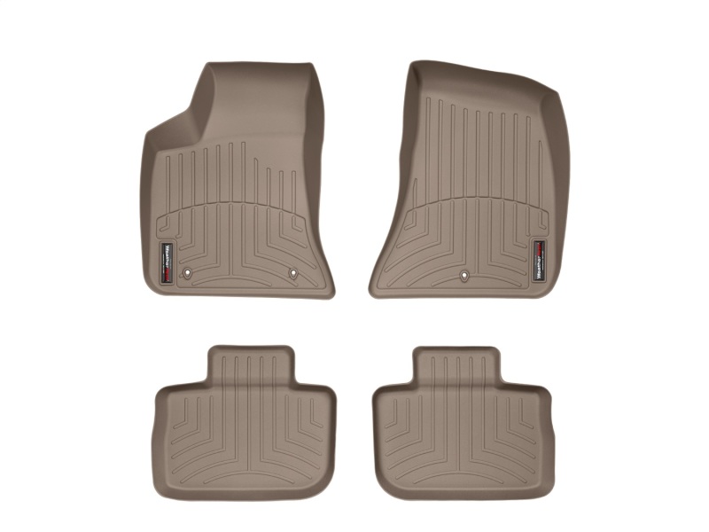 Dodge Charger FloorLiner - Front - WeatherTech - DigitalFit - Tan - `11-`27
