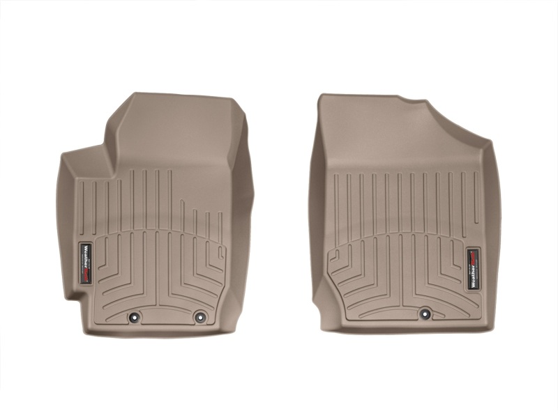 Kia Forte Koupe FloorLiner - Front - WeatherTech - DigitalFit - Tan - `10-`13