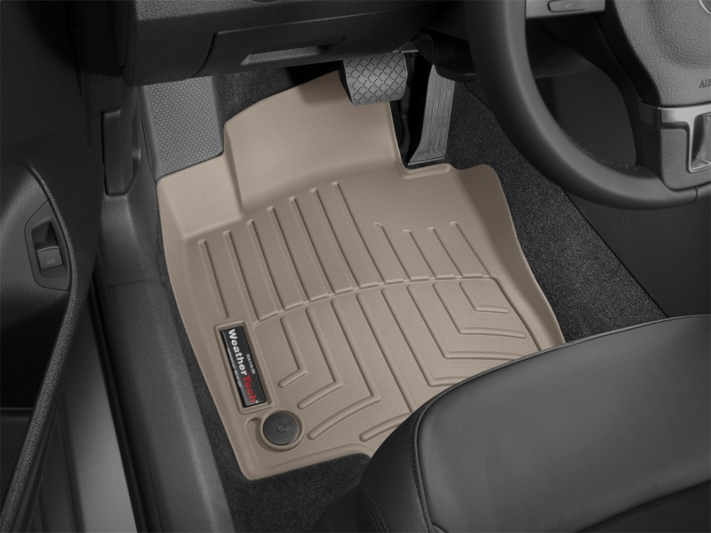 Volkswagen Passat FloorLiner - Front - WeatherTech - DigitalFit - Tan - `12-`27