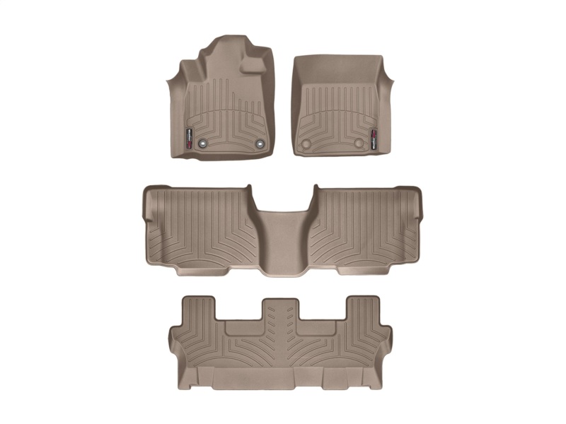 Toyota Sequoia FloorLiner - Rear - WeatherTech - DigitalFit - Tan - `12-`27