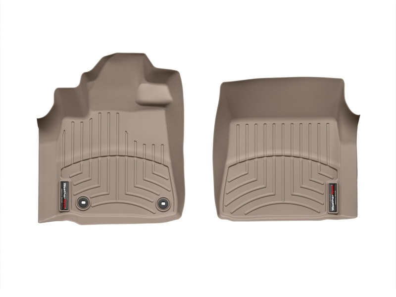 Toyota Tundra FloorLiner - Front - WeatherTech - DigitalFit - Tan - `12-`27