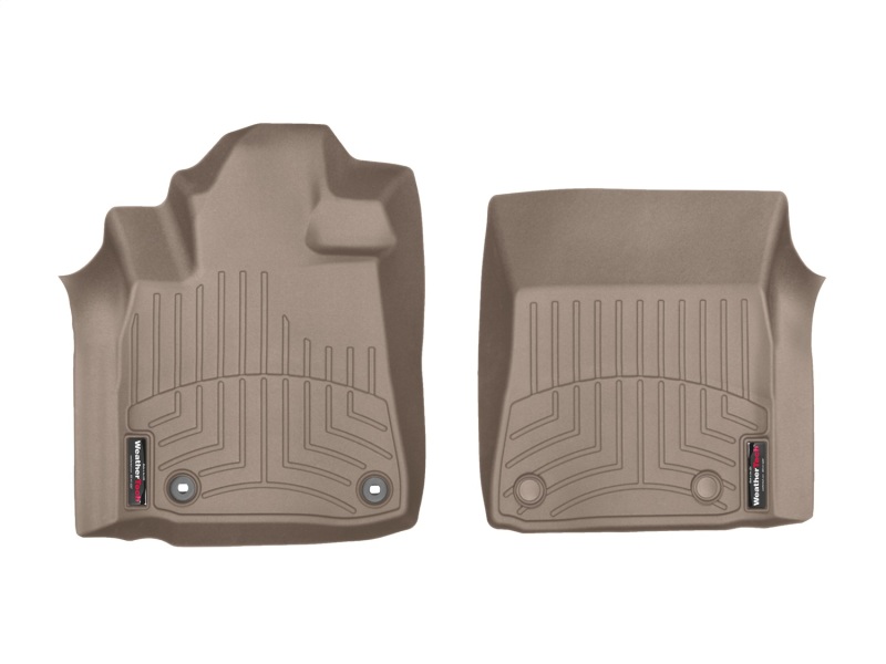 Toyota Tundra FloorLiner - Front - WeatherTech - DigitalFit - Tan - `12-`27