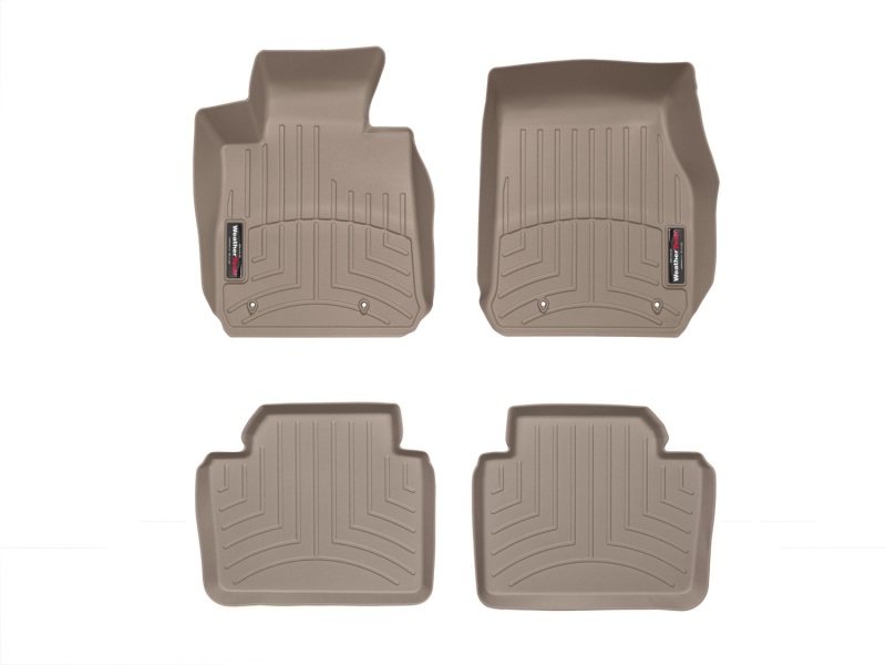 BMW 3 Series Floor Mats - Front - WeatherTech - DigitalFit - Tan - `12-`27