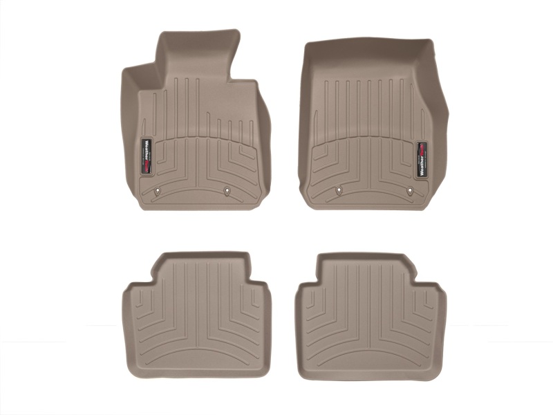 BMW 3 Series Floor Mats - Front - WeatherTech - DigitalFit - Tan - `12-`27