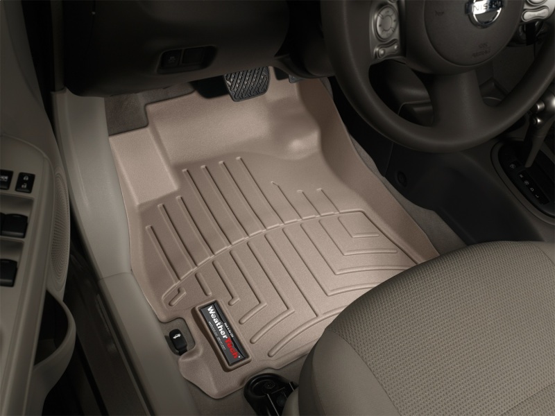 Nissan Versa FloorLiner - Front - WeatherTech - DigitalFit - Tan - `12-`27