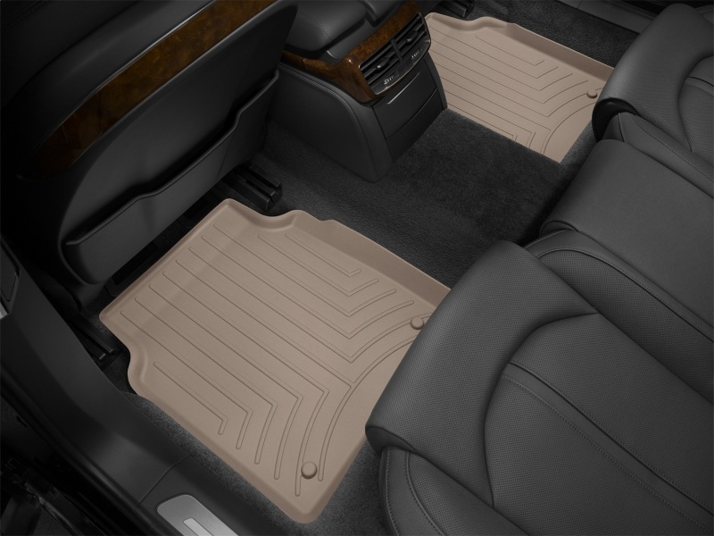 Audi A8 FloorLiner - Rear - WeatherTech - DigitalFit - Tan - `11-`27