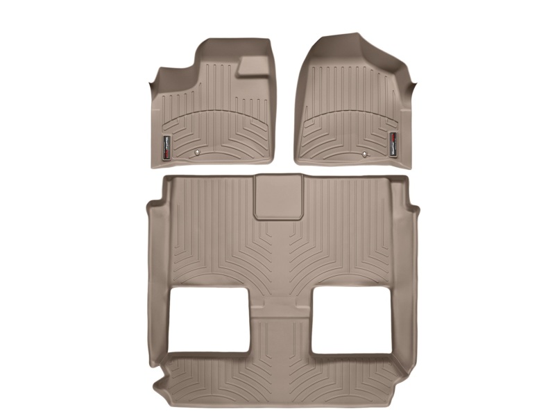 Chrysler Town and Country FloorLiner - Rear - WeatherTech - DigitalFit - Tan - `11-`27