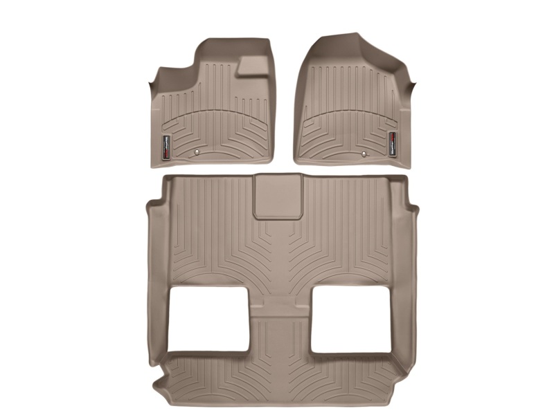Chrysler Town and Country FloorLiner - Rear - WeatherTech - DigitalFit - Tan - `11-`27