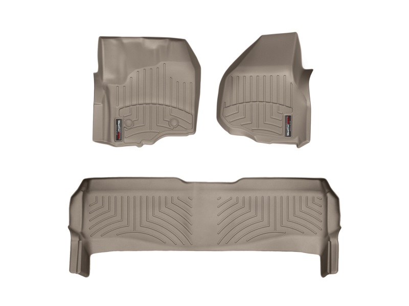Ford F-250 FloorLiner - Rear - WeatherTech - DigitalFit - Tan - `11-`27