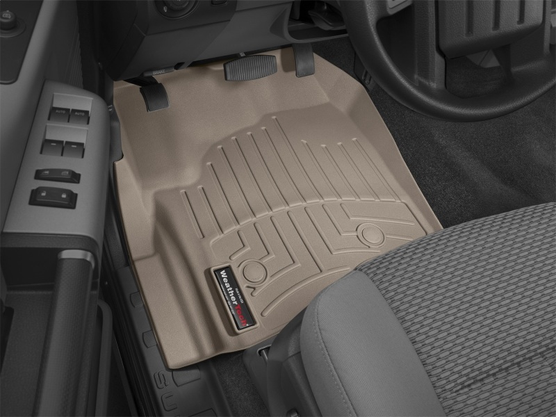 Ford F550 FloorLiner - Front - WeatherTech - DigitalFit - Tan - `12-`27