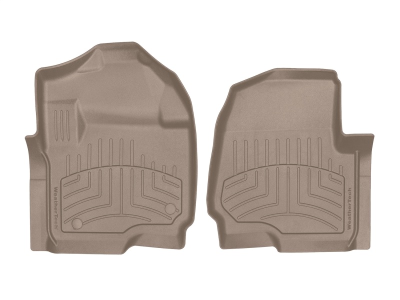 Ford F450 FloorLiner - Front - WeatherTech - HP - Tan - `12-`27
