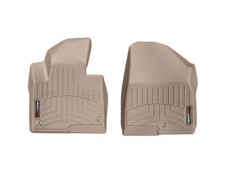 Hyundai Santa Fe FloorLiner - Front - WeatherTech - DigitalFit - Tan - `13-`27