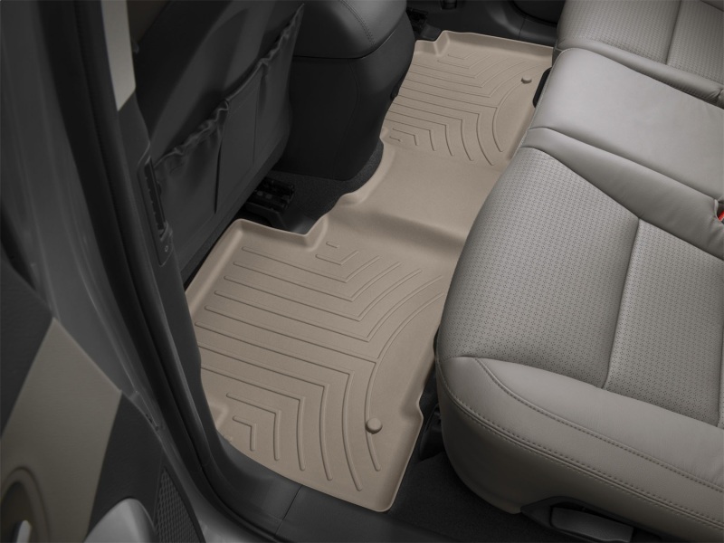 Hyundai Santa Fe Floor Mat - Rear - WeatherTech - FloorLiner DigitalFit - Tan - `13-`27
