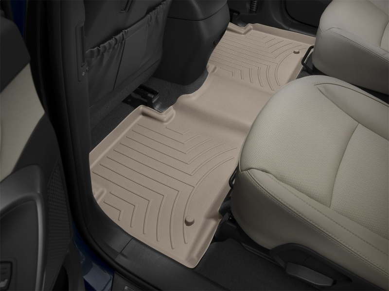 Hyundai Santa Fe FloorLiner - Rear - WeatherTech - DigitalFit - Tan - `13-`27