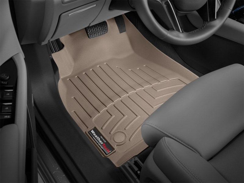 Cadillac XTS FloorLiner - Front - WeatherTech - DigitalFit - Tan - `13-`27