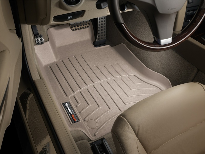 Mercedes-Benz C-Class FloorLiner - Front - WeatherTech - DigitalFit - Tan - `12-`13