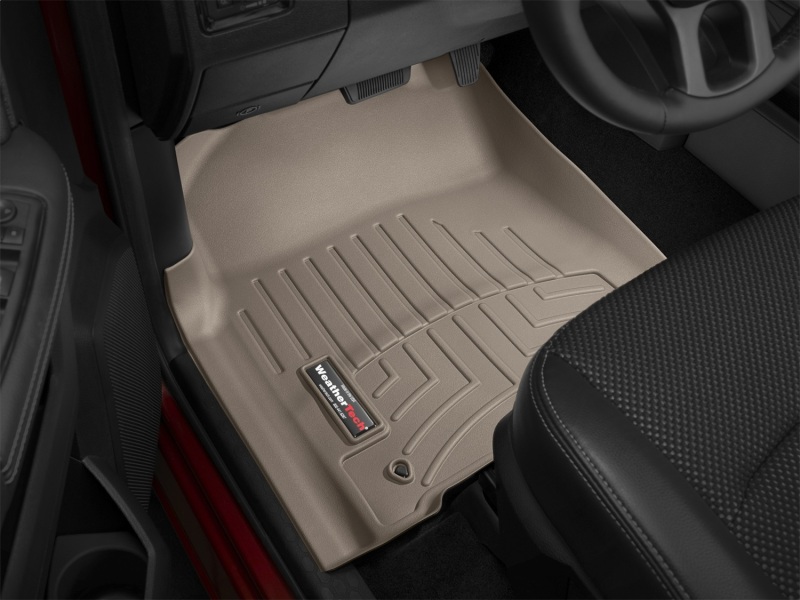 Dodge Ram 1500 FloorLiner - Front - WeatherTech - DigitalFit - Tan - `12-`27