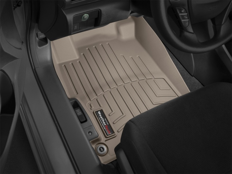 Honda Accord FloorLiner - Front - WeatherTech - DigitalFit - Tan - `13-`27