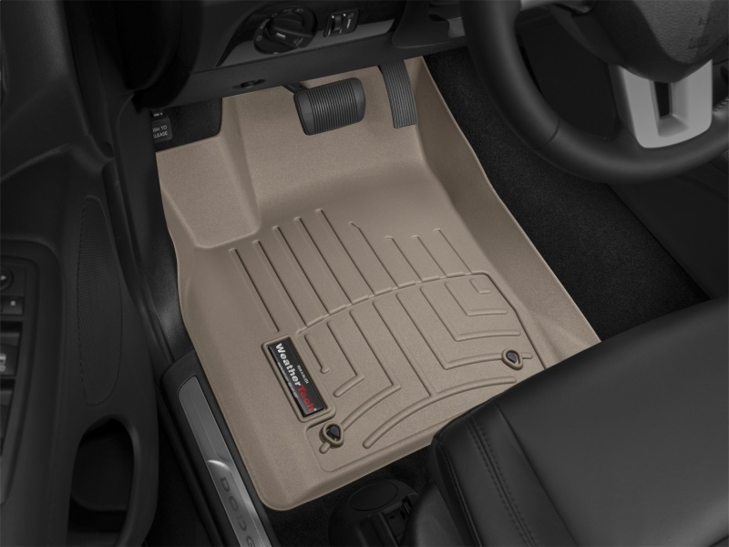 Dodge Durango FloorLiner - Front - WeatherTech - DigitalFit - Tan - `13-`27