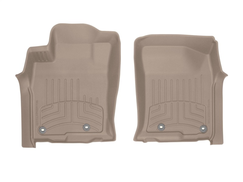 Toyota 4Runner Floor Mats - Front - WeatherTech - FloorLiner HP - Tan - `13-`27