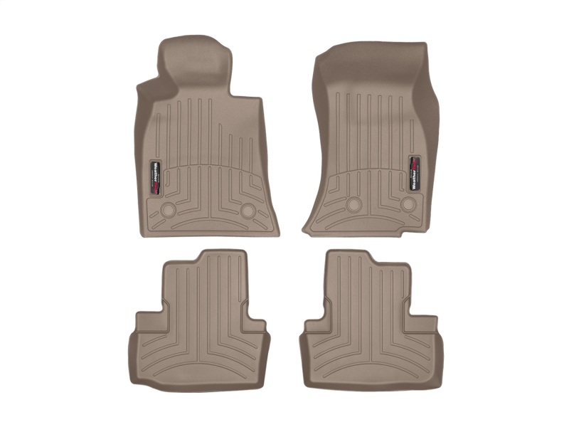 Cadillac ATS FloorLiner - Front and Rear - WeatherTech - DigitalFit - Tan - `13-`27
