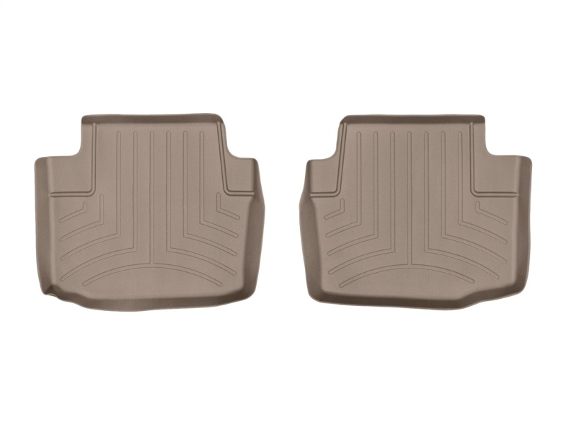 Cadillac CTS Floor Mats - Rear - WeatherTech - FloorLiner DigitalFit - Tan - `15-`27
