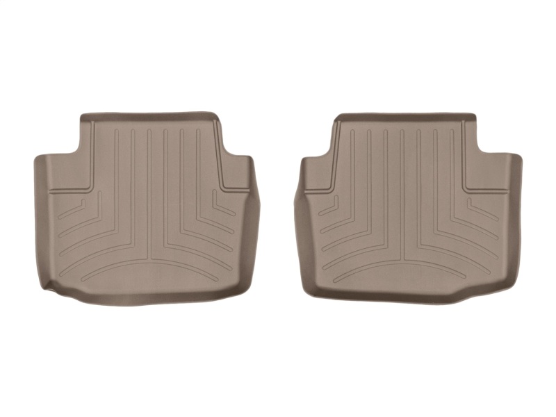 Cadillac CTS Floor Mats - Rear - WeatherTech - FloorLiner DigitalFit - Tan - `15-`27