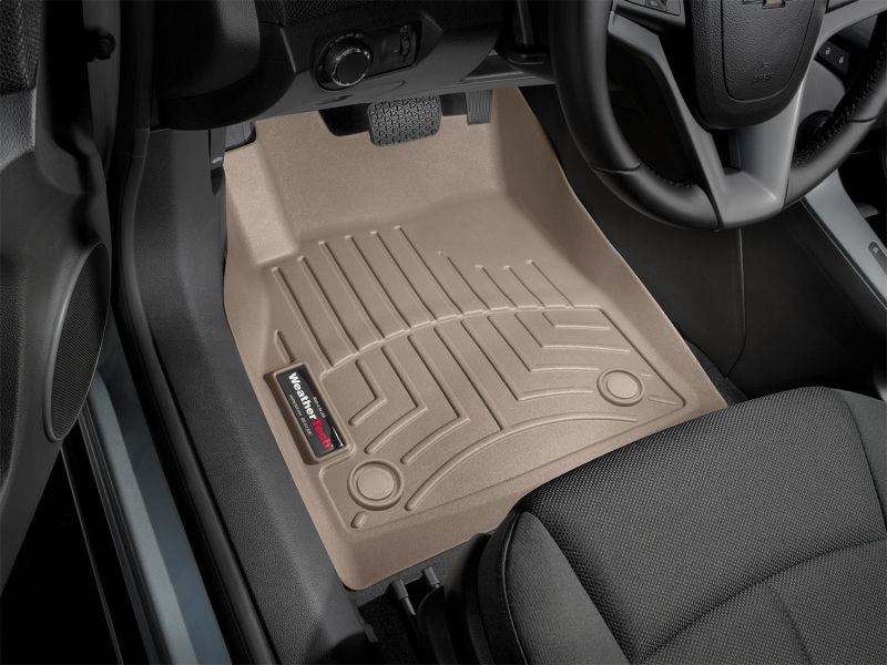 Chevrolet Cruze Floor Mats - Front - WeatherTech - DigitalFit - Tan - `11-`27