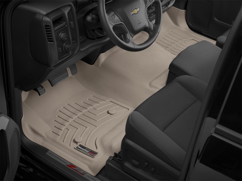 Chevrolet Silverado FloorLiner - Rear - WeatherTech - DigitalFit - Tan - `14-`27