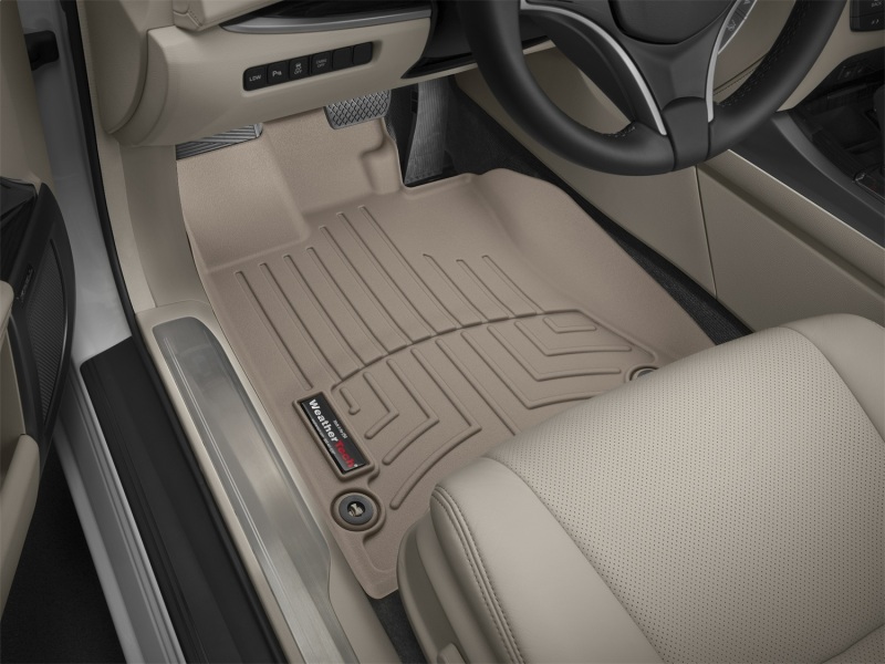 Acura RLX FloorLiner - Front - WeatherTech - DigitalFit - Tan - `14-`27