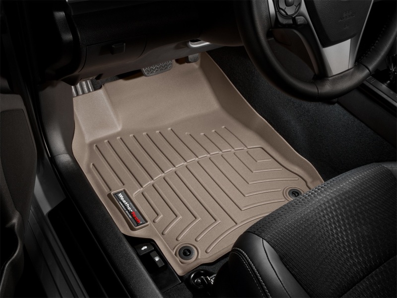 Nissan Versa FloorLiner - Front - WeatherTech - DigitalFit - Tan - `12-`27