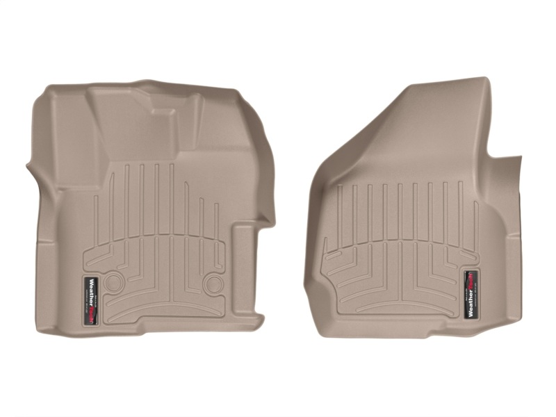 Ford F450 FloorLiner - Front - WeatherTech - DigitalFit - Tan - `12-`27
