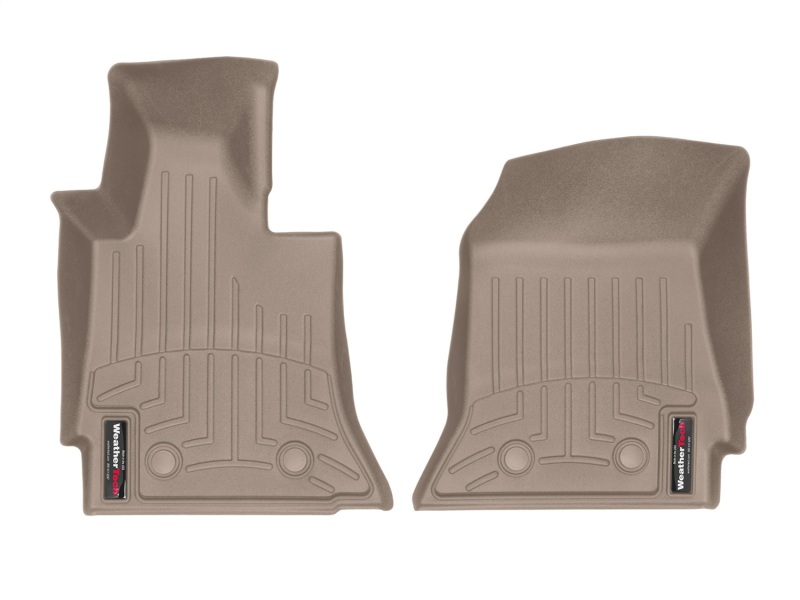 Chevrolet Corvette FloorLiner - Front - WeatherTech - DigitalFit - Tan - `14-`27