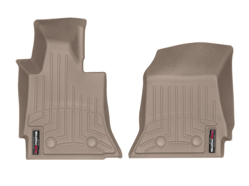 Chevrolet Corvette FloorLiner - Front - WeatherTech - DigitalFit - Tan - `14-`27 Chevrolet Corvette FloorLiner - Front - WeatherTech - DigitalFit - Tan - `14-`27