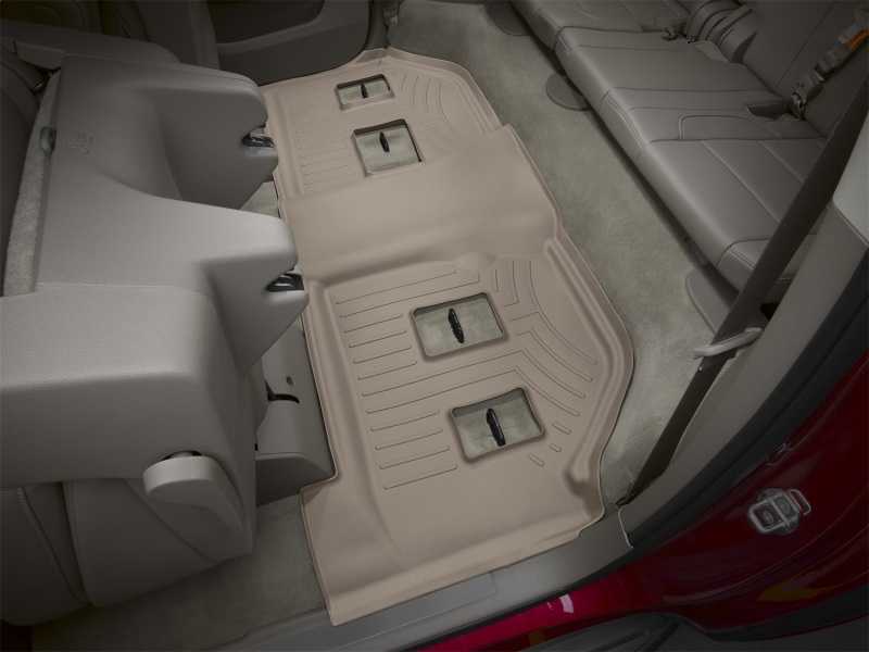 Cadillac Escalade ESV FloorLiner - Rear - WeatherTech - DigitalFit - Tan - `15-`27