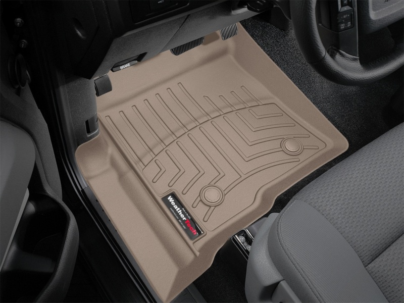 Ford F-150 FloorLiner - Front - WeatherTech - DigitalFit - Tan - `09-`13