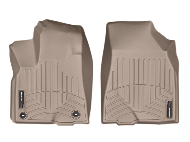 Toyota Highlander Floor Mats - Front - WeatherTech - DigitalFit - Tan - `14-`27