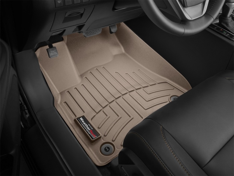 Toyota Highlander Floor Mats - Front - WeatherTech - DigitalFit - Tan - `14-`27
