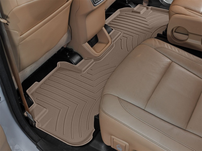 Toyota Highlander Floor Mat - Rear - WeatherTech - FloorLiner HP - Tan - `14-`19