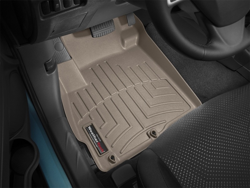 Mitsubishi Outlander FloorLiner - Front - WeatherTech - DigitalFit - Tan - `07-`14