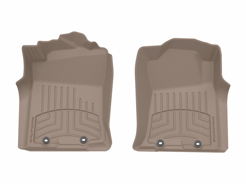 Toyota Tacoma Floor Mat - Front - WeatherTech - FloorLiner HP - Tan - `12-`15