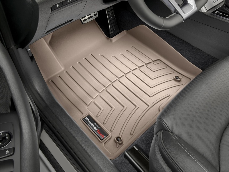 Hyundai Sonata FloorLiner - Front - WeatherTech - DigitalFit - Tan - `15-`19