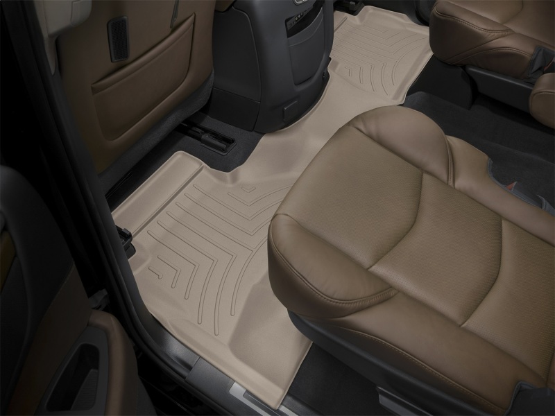 Cadillac Escalade ESV FloorLiner - Rear - WeatherTech - DigitalFit - Tan - `15-`27