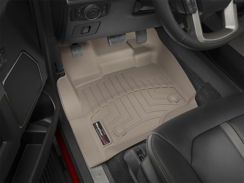 Ford F-150 FloorLiner - Front - WeatherTech - DigitalFit - Tan - `15-`27