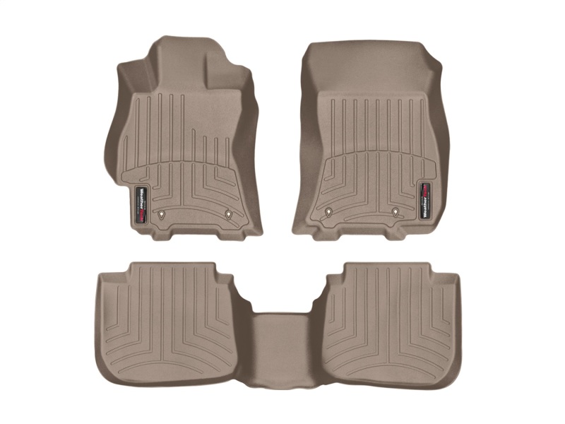 Subaru Legacy FloorLiner - Front - WeatherTech - DigitalFit - Tan - `15-`27