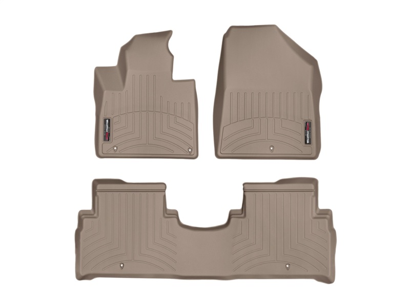 Kia Sorento FloorLiner - Front - WeatherTech - DigitalFit - Tan - `16-`27