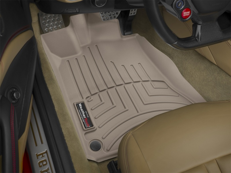 Ferrari California T FloorLiner - Front - WeatherTech - DigitalFit - Tan - `15-`27