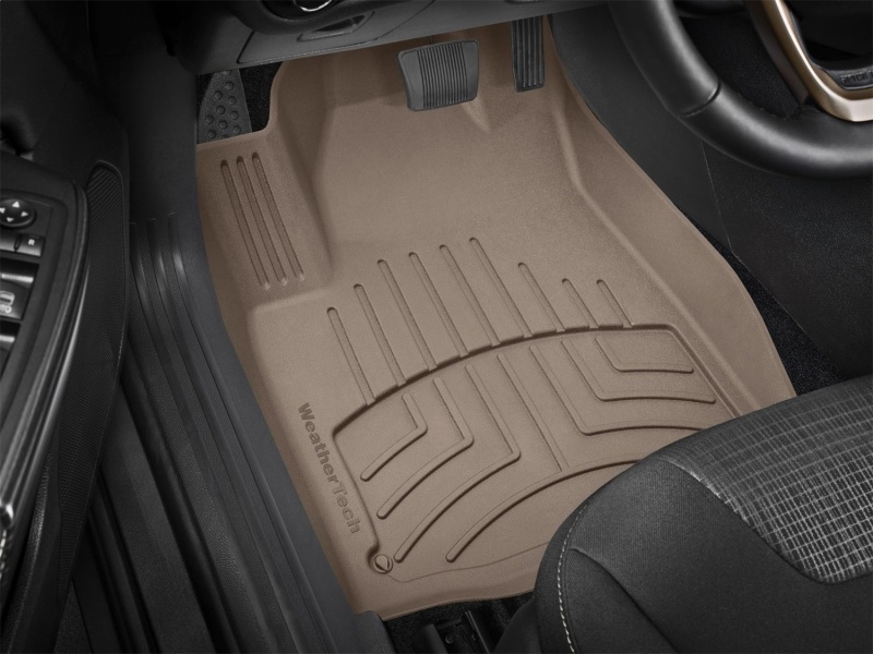 Jeep Cherokee Floor Mat Set - Front - WeatherTech - FloorLiner HP - Tan - `16-`27