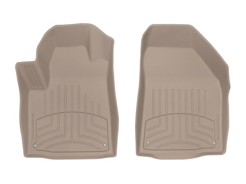 Jeep Cherokee Floor Mat Set - Front - WeatherTech - FloorLiner HP - Tan - `16-`27 Jeep Cherokee Floor Mat Set - Front - WeatherTech - FloorLiner HP - Tan - `16-`27